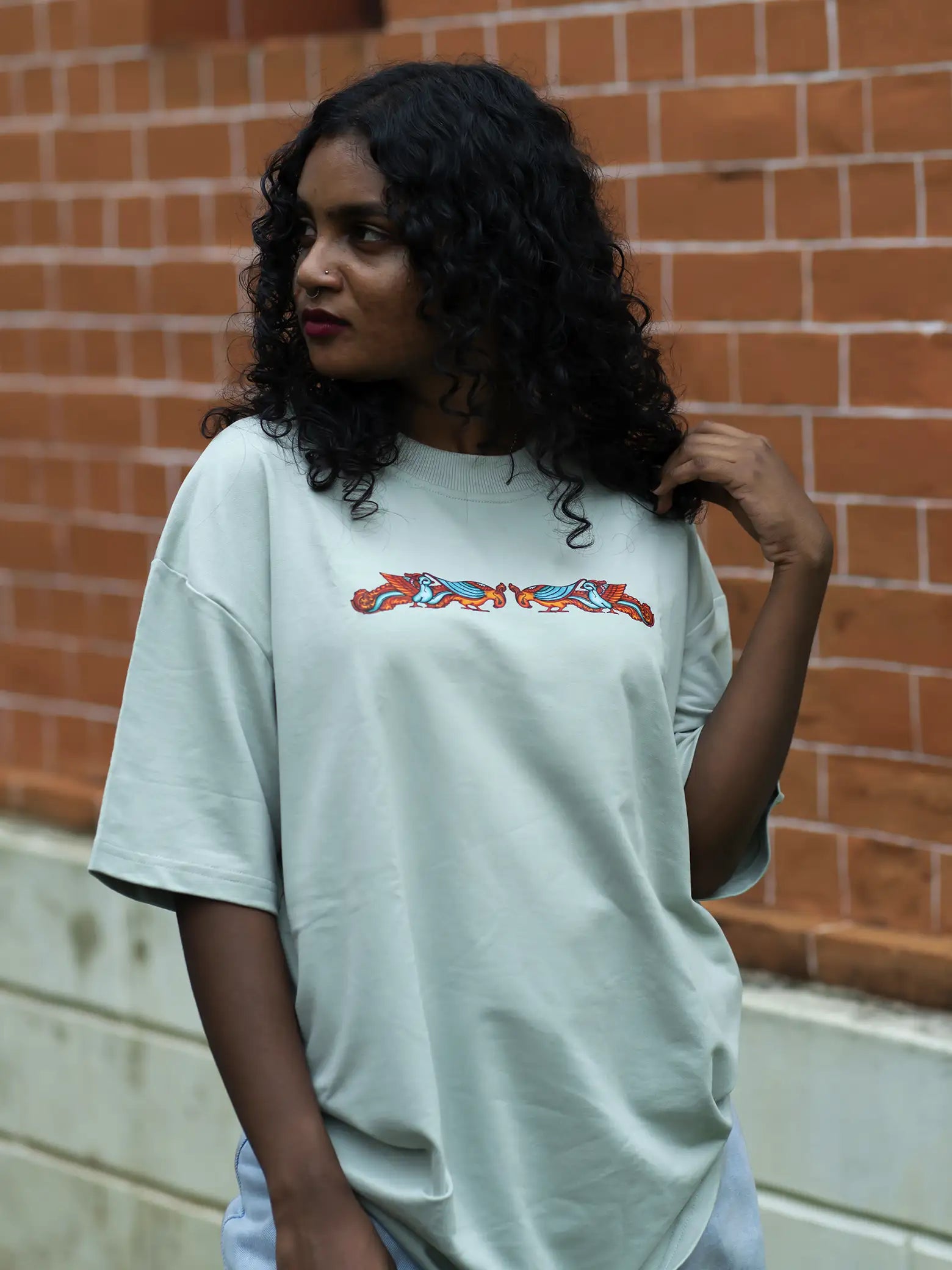 Pakshimaala gender neutral Boxy Fit T Shirt Buy Online Pakshimaala unisex Boxy Fit Tees Pakshimaala Printed Boxy Fit T Shirts Totemfacts Totem facts