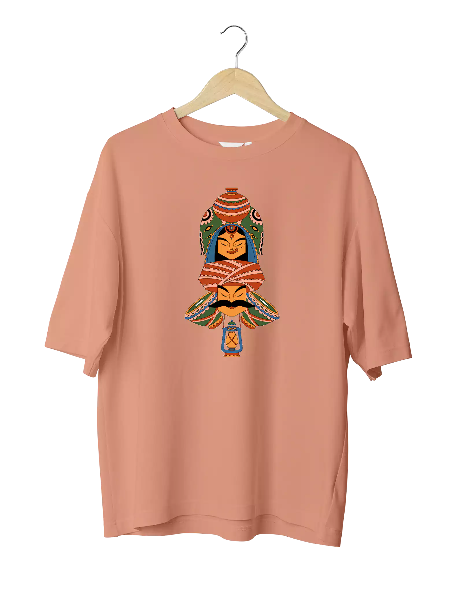 Buy Rajasthan Totem Oversized  Drop-Shoulder T-Shirt
