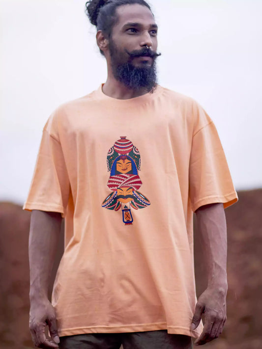 Buy Rajasthan Totem Oversized  Drop-Shoulder T-Shirt